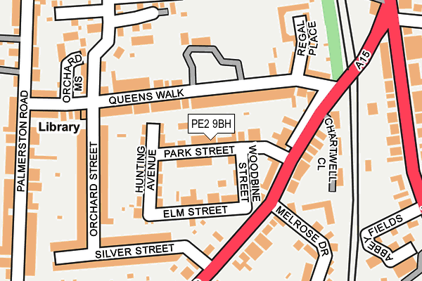 PE2 9BH map - OS OpenMap – Local (Ordnance Survey)