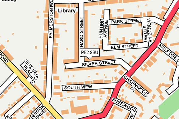 PE2 9BU map - OS OpenMap – Local (Ordnance Survey)