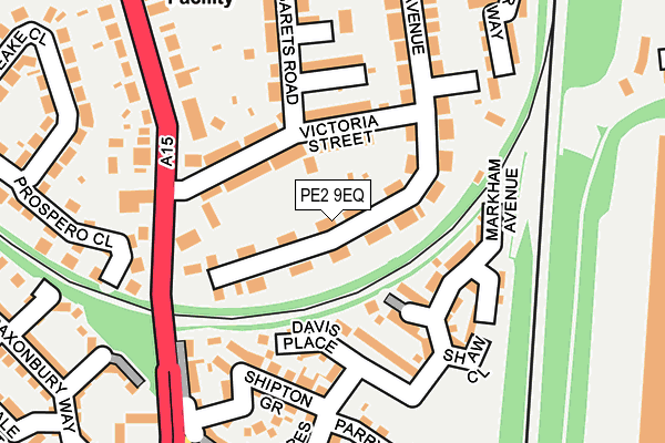 PE2 9EQ map - OS OpenMap – Local (Ordnance Survey)