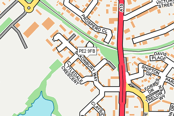 PE2 9FB map - OS OpenMap – Local (Ordnance Survey)