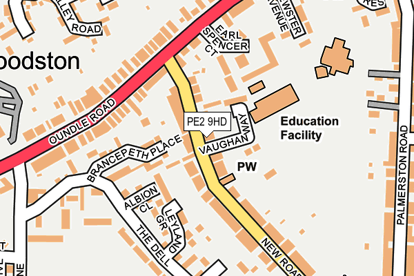 PE2 9HD map - OS OpenMap – Local (Ordnance Survey)