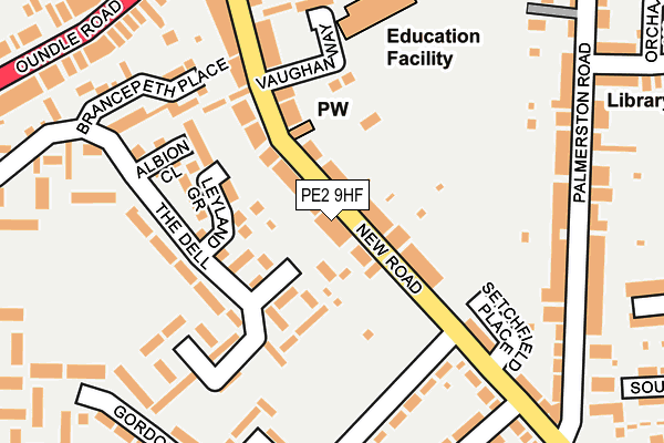 PE2 9HF map - OS OpenMap – Local (Ordnance Survey)