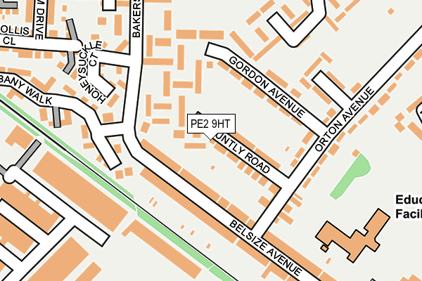 PE2 9HT map - OS OpenMap – Local (Ordnance Survey)