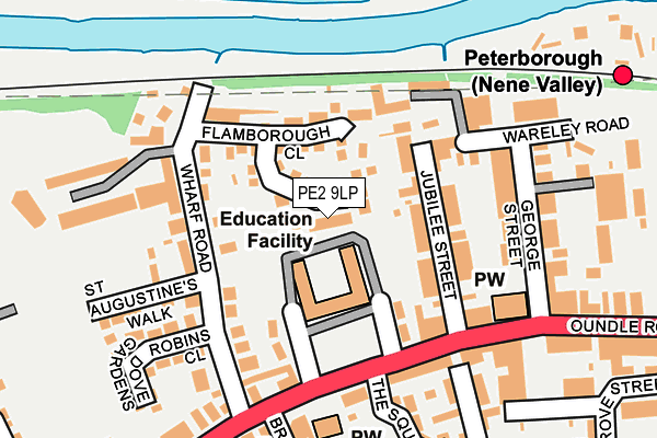 PE2 9LP map - OS OpenMap – Local (Ordnance Survey)