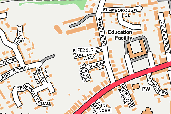 PE2 9LR map - OS OpenMap – Local (Ordnance Survey)