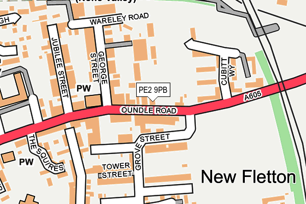 PE2 9PB map - OS OpenMap – Local (Ordnance Survey)