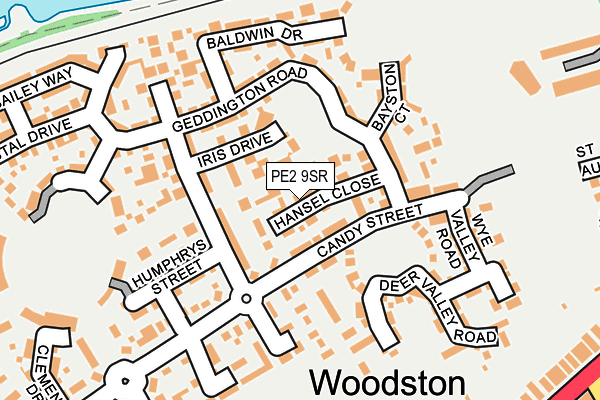 PE2 9SR map - OS OpenMap – Local (Ordnance Survey)