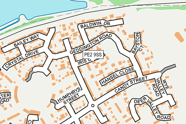 PE2 9SS map - OS OpenMap – Local (Ordnance Survey)