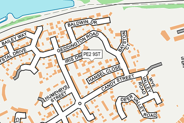 PE2 9ST map - OS OpenMap – Local (Ordnance Survey)