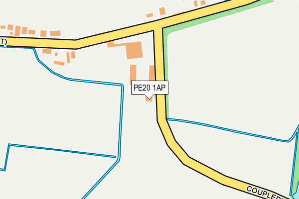 PE20 1AP map - OS OpenMap – Local (Ordnance Survey)