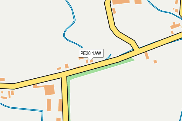 PE20 1AW map - OS OpenMap – Local (Ordnance Survey)