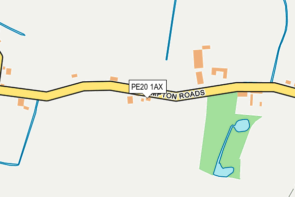 PE20 1AX map - OS OpenMap – Local (Ordnance Survey)