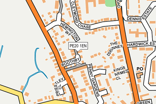 PE20 1EN map - OS OpenMap – Local (Ordnance Survey)