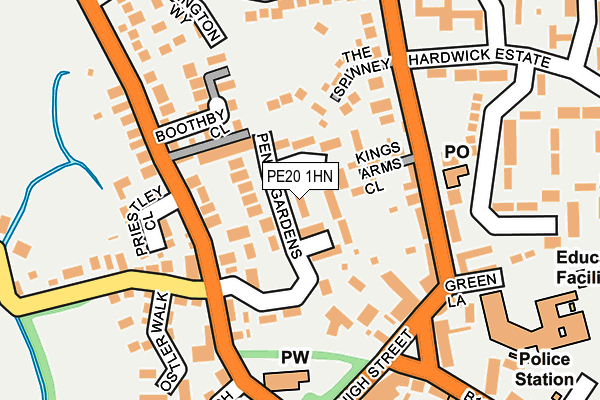 PE20 1HN map - OS OpenMap – Local (Ordnance Survey)