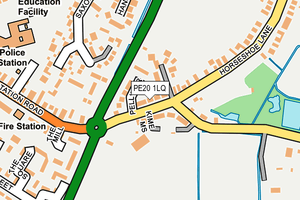 PE20 1LQ map - OS OpenMap – Local (Ordnance Survey)