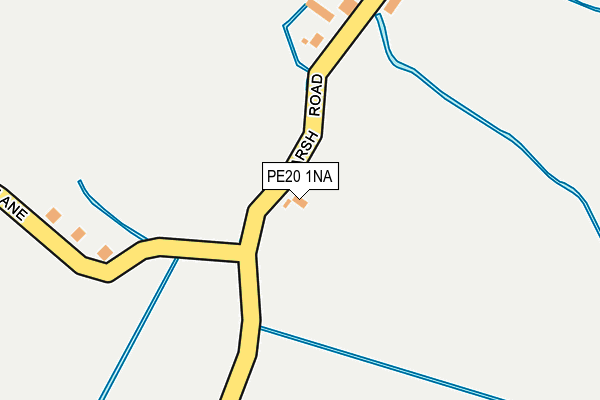 PE20 1NA map - OS OpenMap – Local (Ordnance Survey)