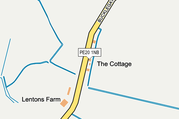 PE20 1NB map - OS OpenMap – Local (Ordnance Survey)