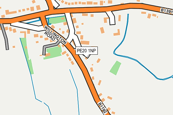 PE20 1NP map - OS OpenMap – Local (Ordnance Survey)