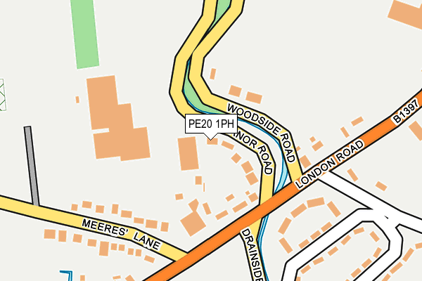 PE20 1PH map - OS OpenMap – Local (Ordnance Survey)