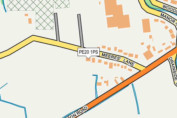 PE20 1PS map - OS OpenMap – Local (Ordnance Survey)