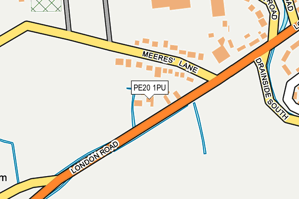 PE20 1PU map - OS OpenMap – Local (Ordnance Survey)
