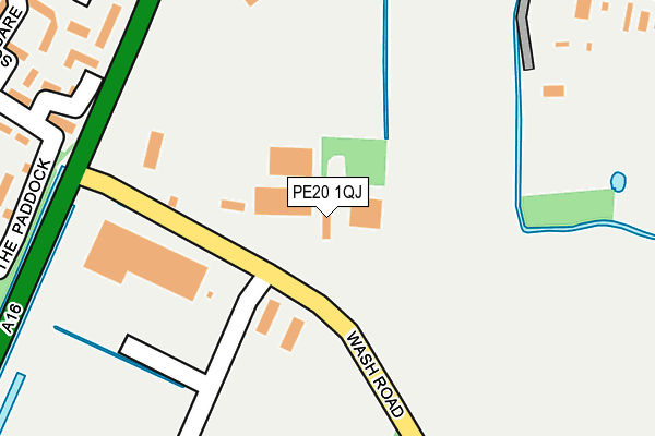 PE20 1QJ map - OS OpenMap – Local (Ordnance Survey)