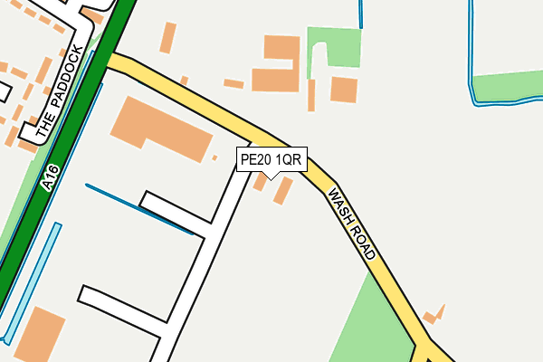 PE20 1QR map - OS OpenMap – Local (Ordnance Survey)