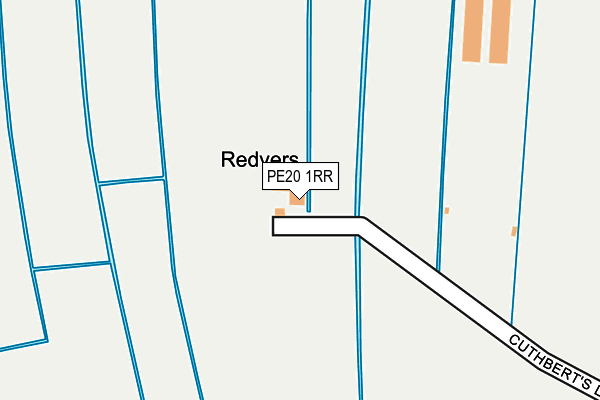 PE20 1RR map - OS OpenMap – Local (Ordnance Survey)