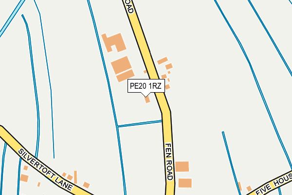 PE20 1RZ map - OS OpenMap – Local (Ordnance Survey)