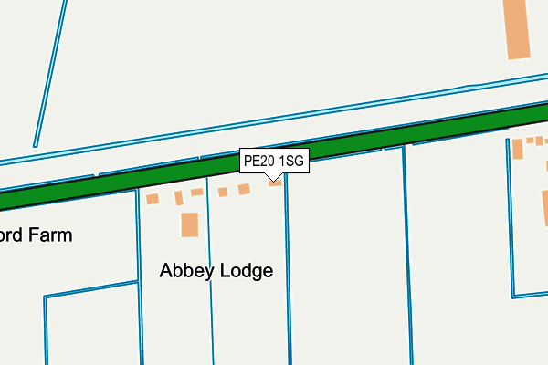 PE20 1SG map - OS OpenMap – Local (Ordnance Survey)