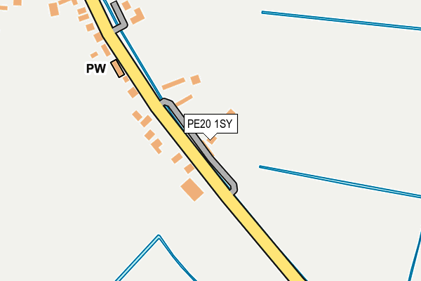PE20 1SY map - OS OpenMap – Local (Ordnance Survey)