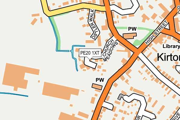 PE20 1XT map - OS OpenMap – Local (Ordnance Survey)