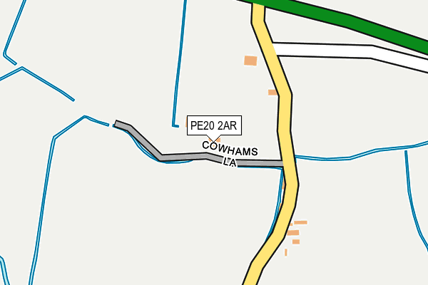 PE20 2AR map - OS OpenMap – Local (Ordnance Survey)