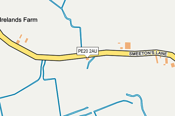 PE20 2AU map - OS OpenMap – Local (Ordnance Survey)