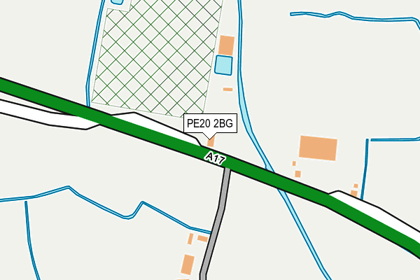 PE20 2BG map - OS OpenMap – Local (Ordnance Survey)