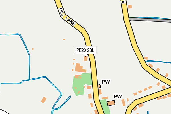 PE20 2BL map - OS OpenMap – Local (Ordnance Survey)