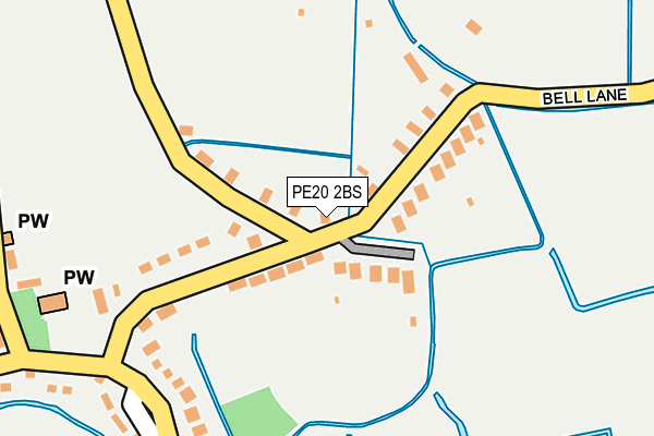 PE20 2BS map - OS OpenMap – Local (Ordnance Survey)