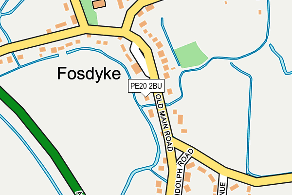 Map of CROPLEY BROS.TOURS(FOSDYKE)LIMITED at local scale