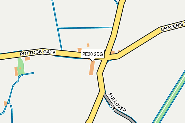 PE20 2DG map - OS OpenMap – Local (Ordnance Survey)