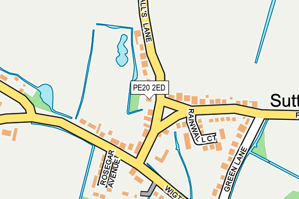 PE20 2ED map - OS OpenMap – Local (Ordnance Survey)