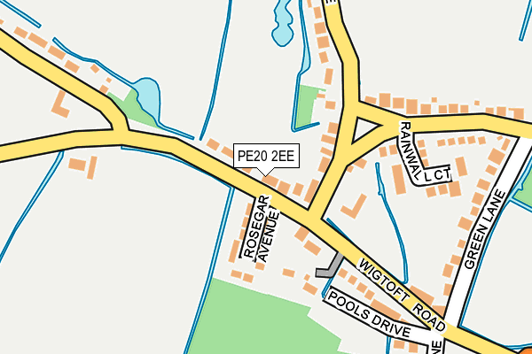 PE20 2EE map - OS OpenMap – Local (Ordnance Survey)