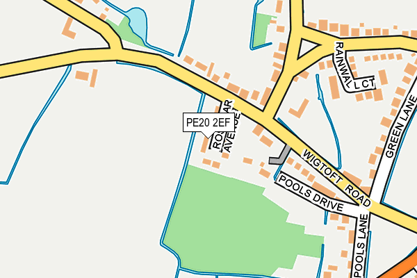 PE20 2EF map - OS OpenMap – Local (Ordnance Survey)