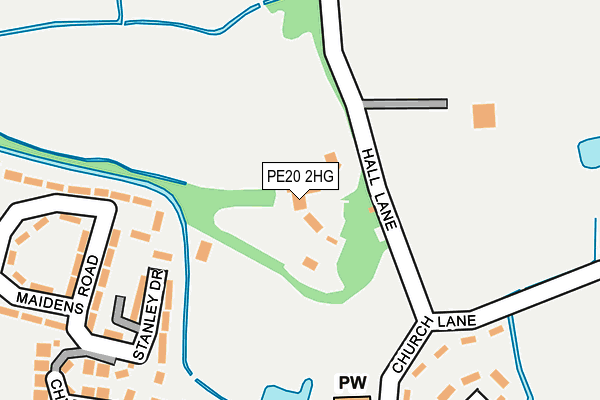 PE20 2HG map - OS OpenMap – Local (Ordnance Survey)