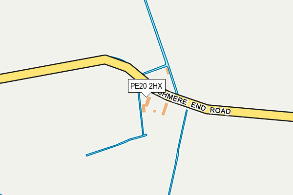 PE20 2HX map - OS OpenMap – Local (Ordnance Survey)