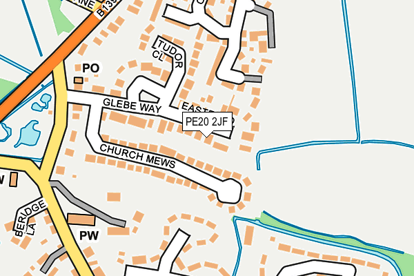 PE20 2JF map - OS OpenMap – Local (Ordnance Survey)