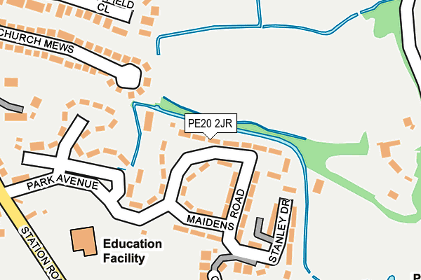 PE20 2JR map - OS OpenMap – Local (Ordnance Survey)