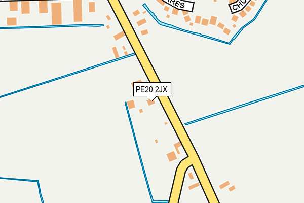 PE20 2JX map - OS OpenMap – Local (Ordnance Survey)