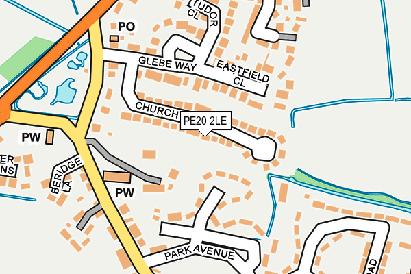 PE20 2LE map - OS OpenMap – Local (Ordnance Survey)
