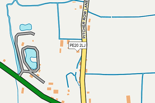 PE20 2LJ map - OS OpenMap – Local (Ordnance Survey)