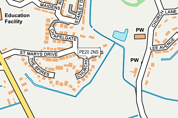 PE20 2NS map - OS OpenMap – Local (Ordnance Survey)
